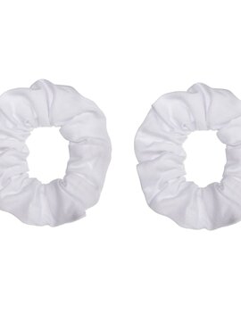 White Scrunchies - 2ct