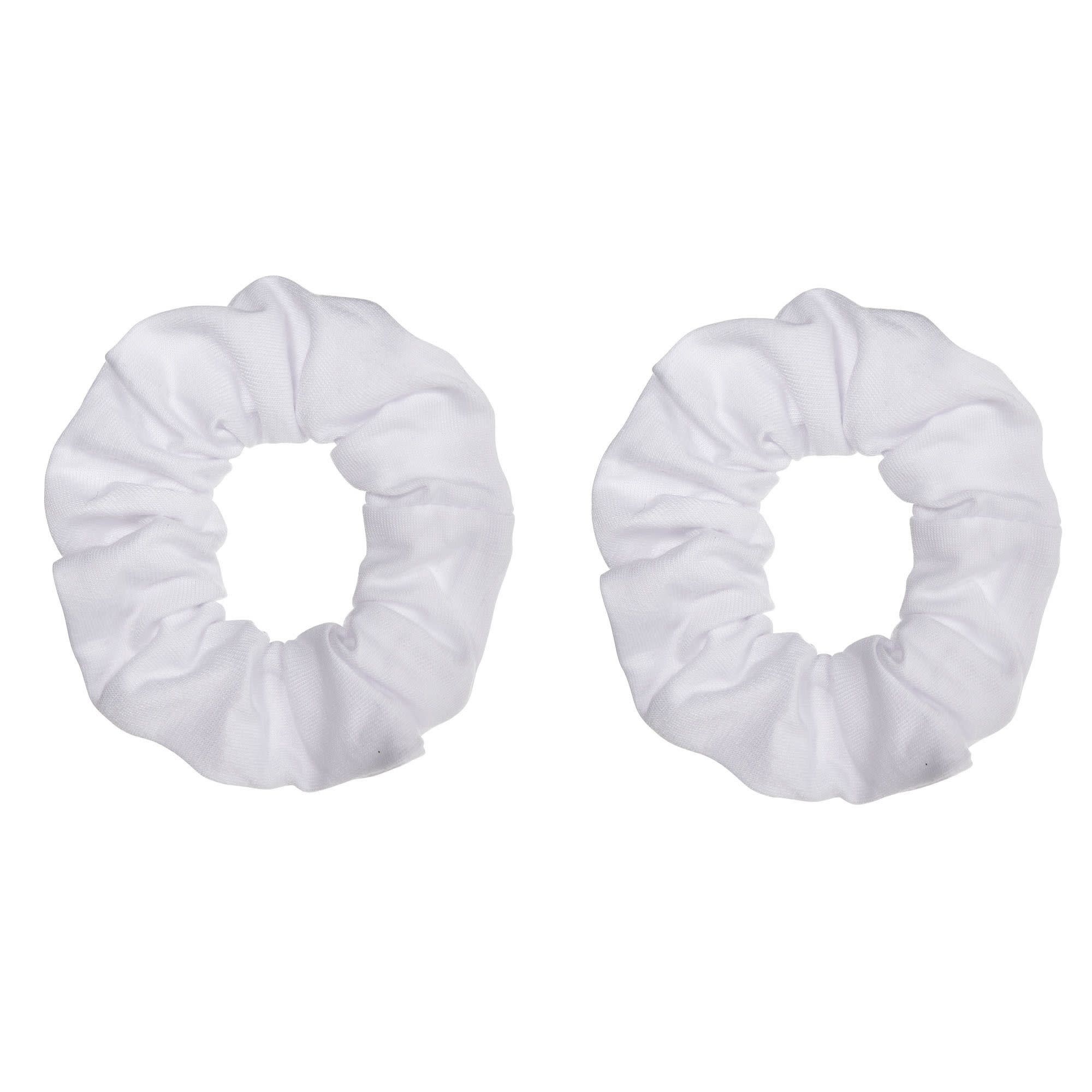 White Scrunchies - 2ct