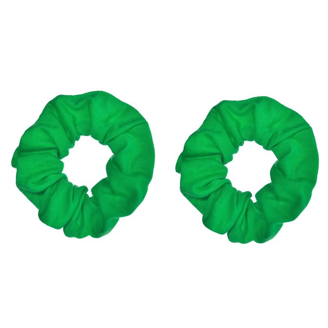Green Scrunchies - 2ct