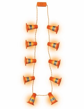 Over the Hill Construction Light Up Necklace