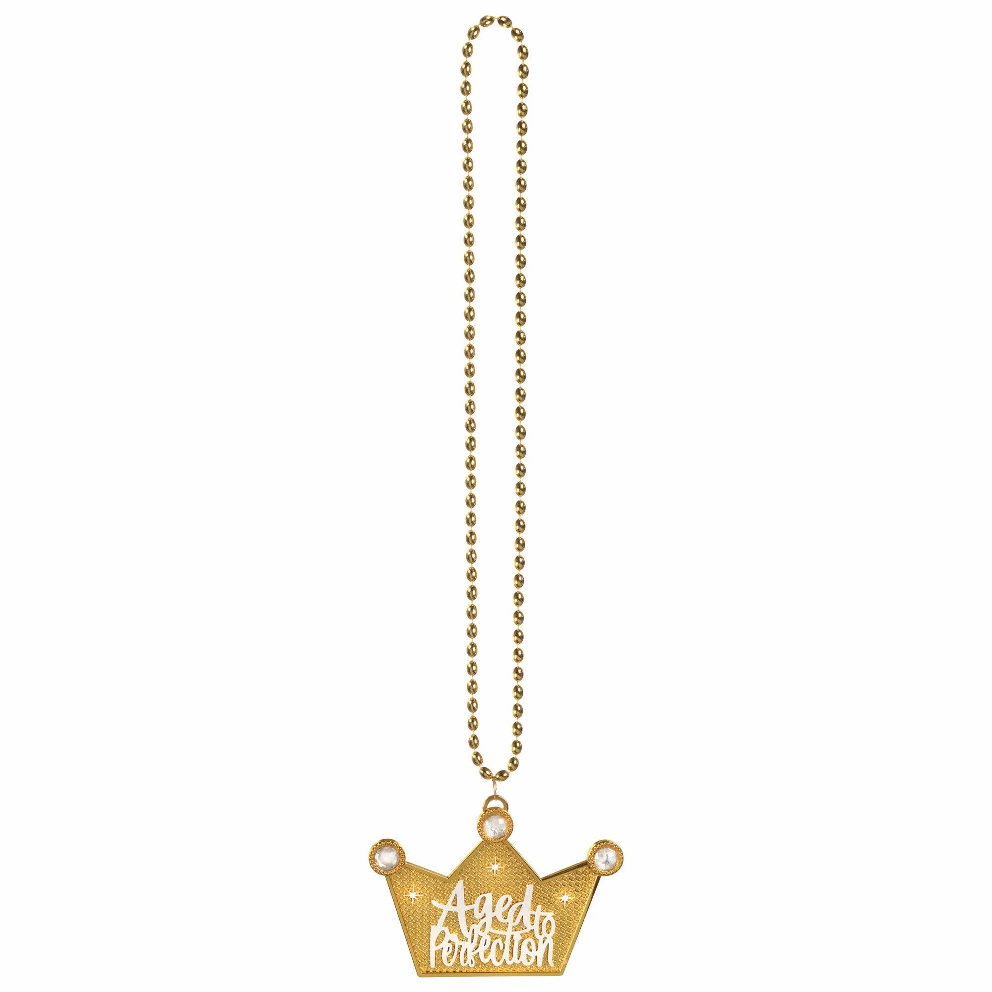 Over the Hill Golden Age Beaded Necklace