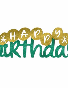 Happy Cake Day Glitter Table Centerpiece