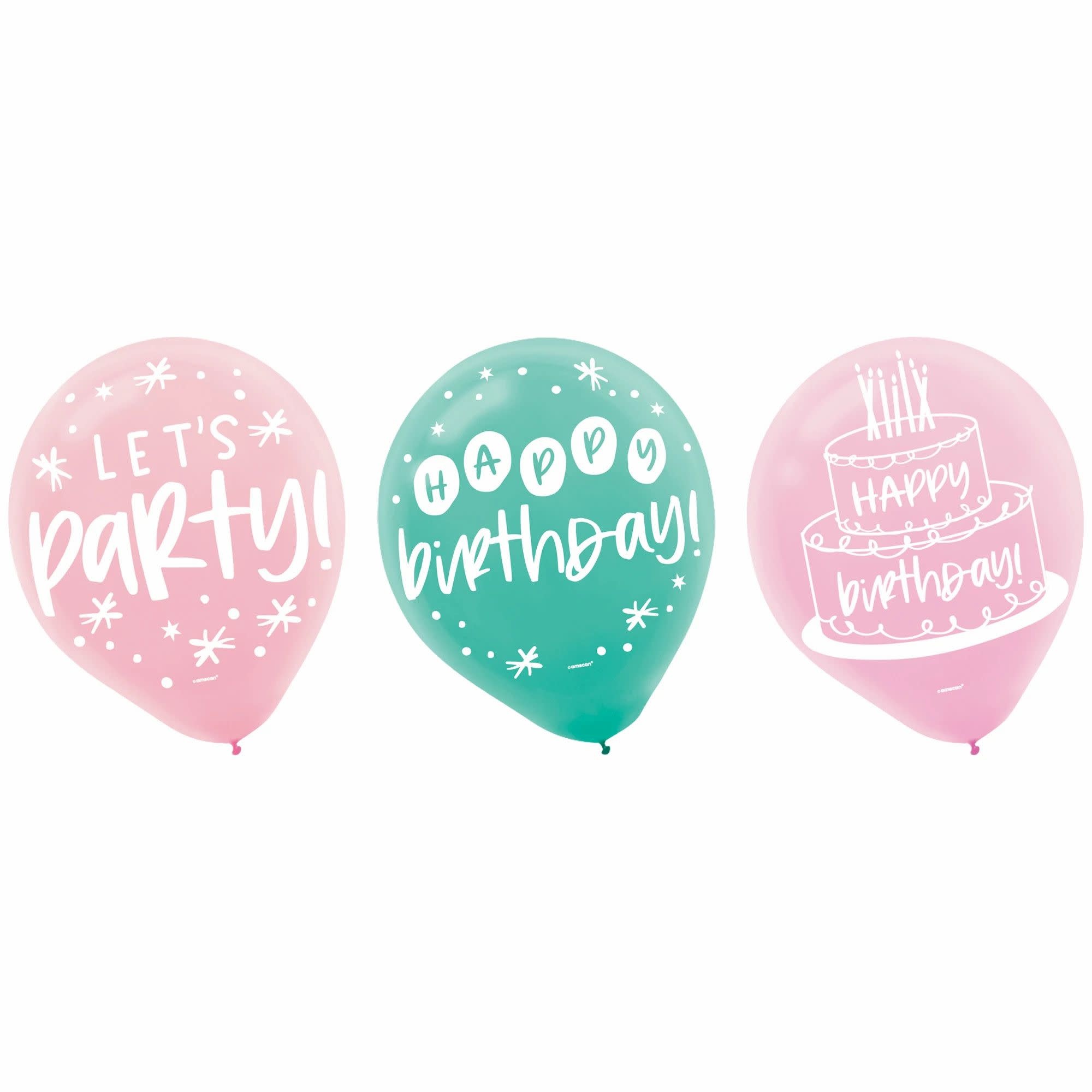 Happy Cake Day Latex Balloons -15ct