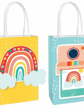 Retro Rainbow Create Your Own Bags -8ct