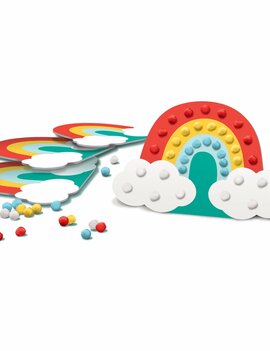 Retro Rainbow Craft Kit -4ct