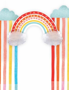 Retro Rainbow Hanging Decorating Kit