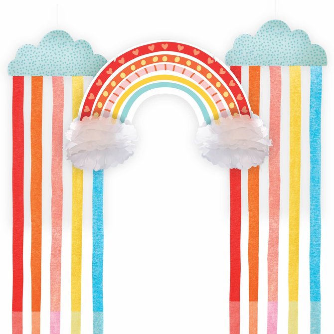 Retro Rainbow Hanging Decorating Kit