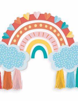 Retro Rainbow Wall Decorating Kit