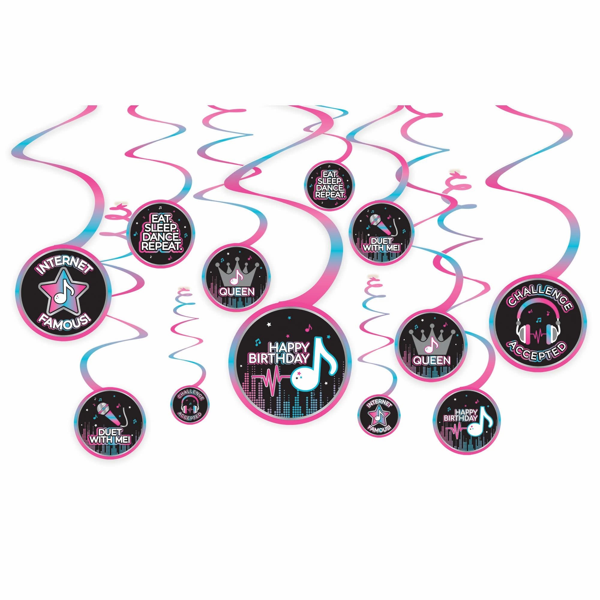 Internet Famous Spiral Decorations -12ct