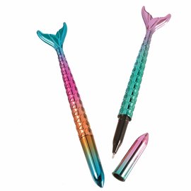Shimmering Mermaids Tail Pens -8ct