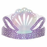 Shimmering Mermaids Foil Paper Crowns -8ct