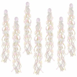 Luminous Iridescent Swirls Hanging Decoration -10ct