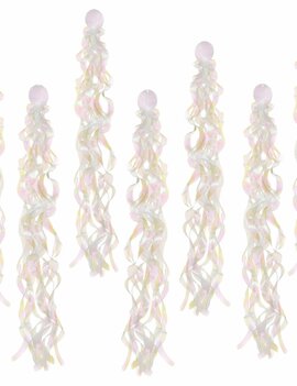 Luminous Iridescent Swirls Hanging Decoration -10ct