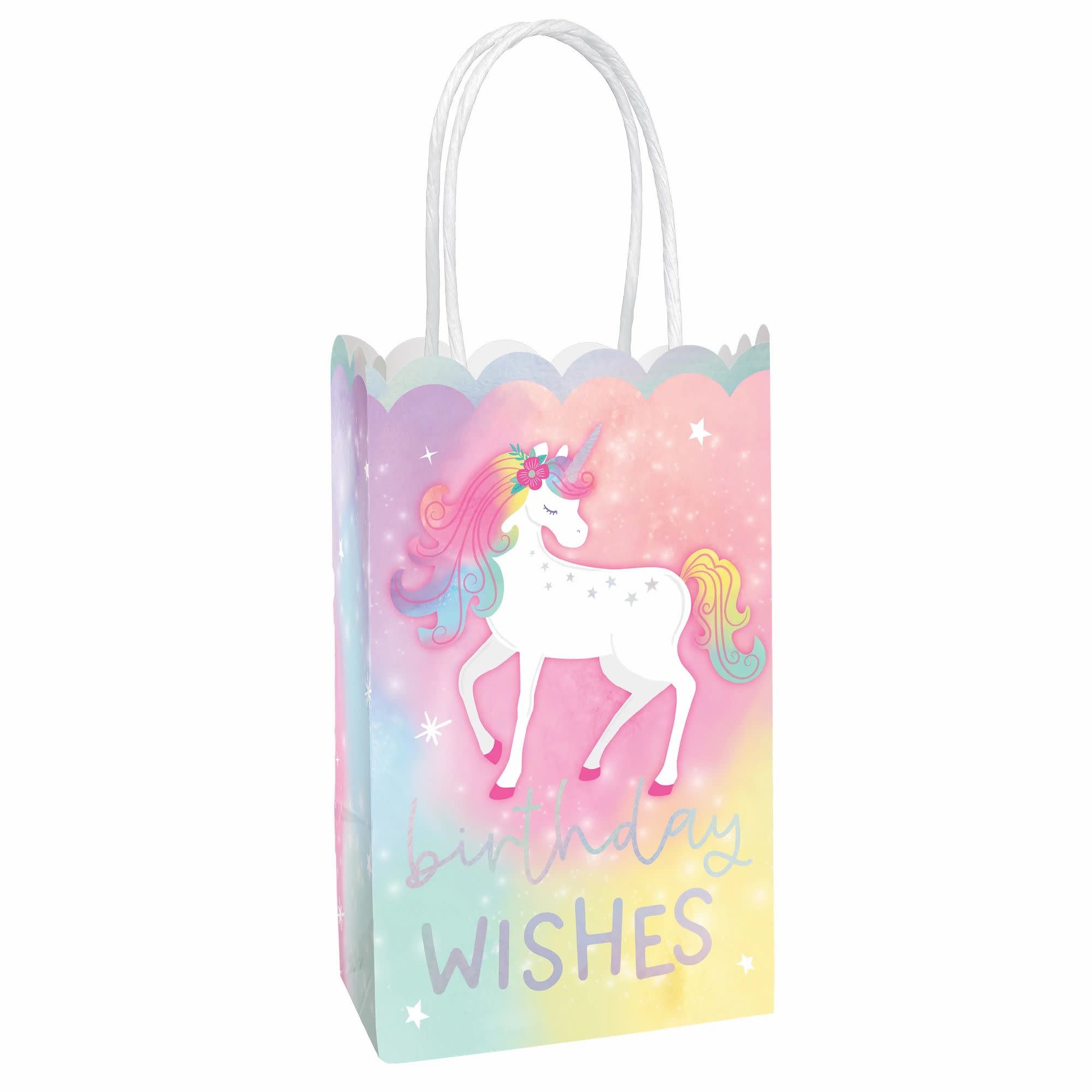 Enchanted Unicorn Glitter Small Club Bag -10ct