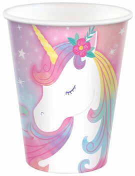 Enchanted Unicorn Cups, 9 oz. -8ct