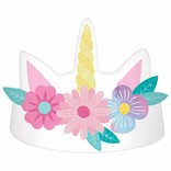 Enchanted Unicorn Paper Crown -8ct