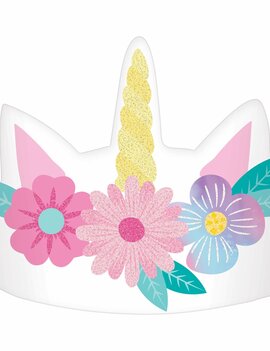 Enchanted Unicorn Paper Crown -8ct