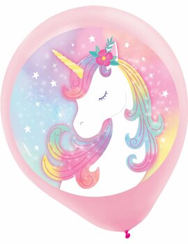 Enchanted Unicorn Latex Balloons -5ct