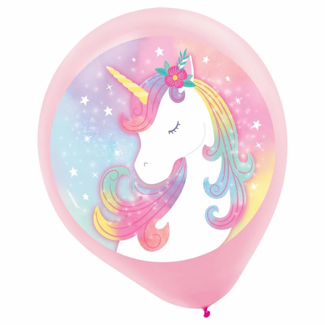 Enchanted Unicorn Latex Balloons -5ct