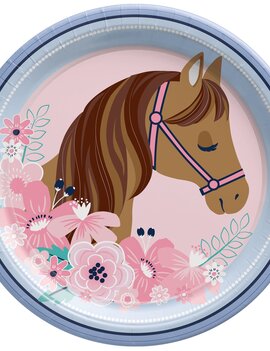 Saddle Up 9" Round Plate -8ct
