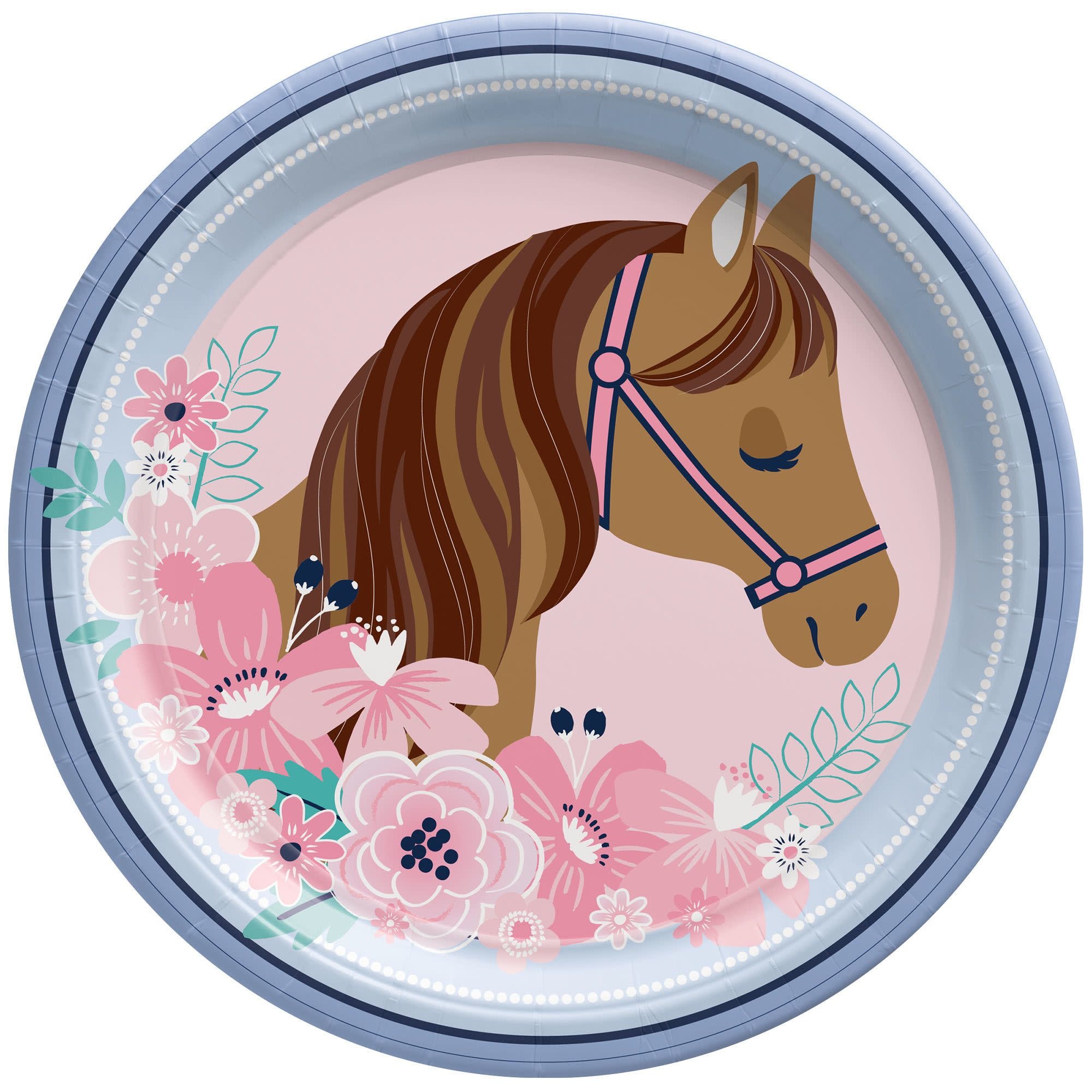 Saddle Up 9" Round Plate -8ct