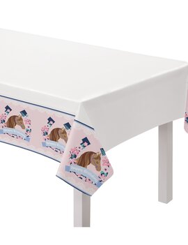 Saddle Up Plastic Table Cover