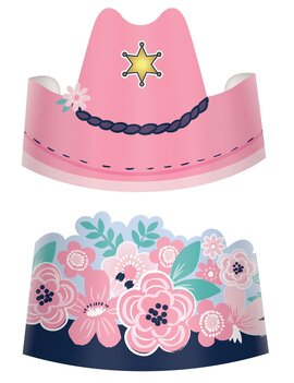 Saddle Up Paper Crowns -8ct
