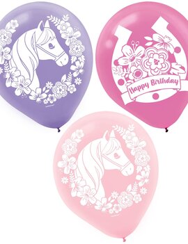 Saddle Up Latex Balloons -6ct