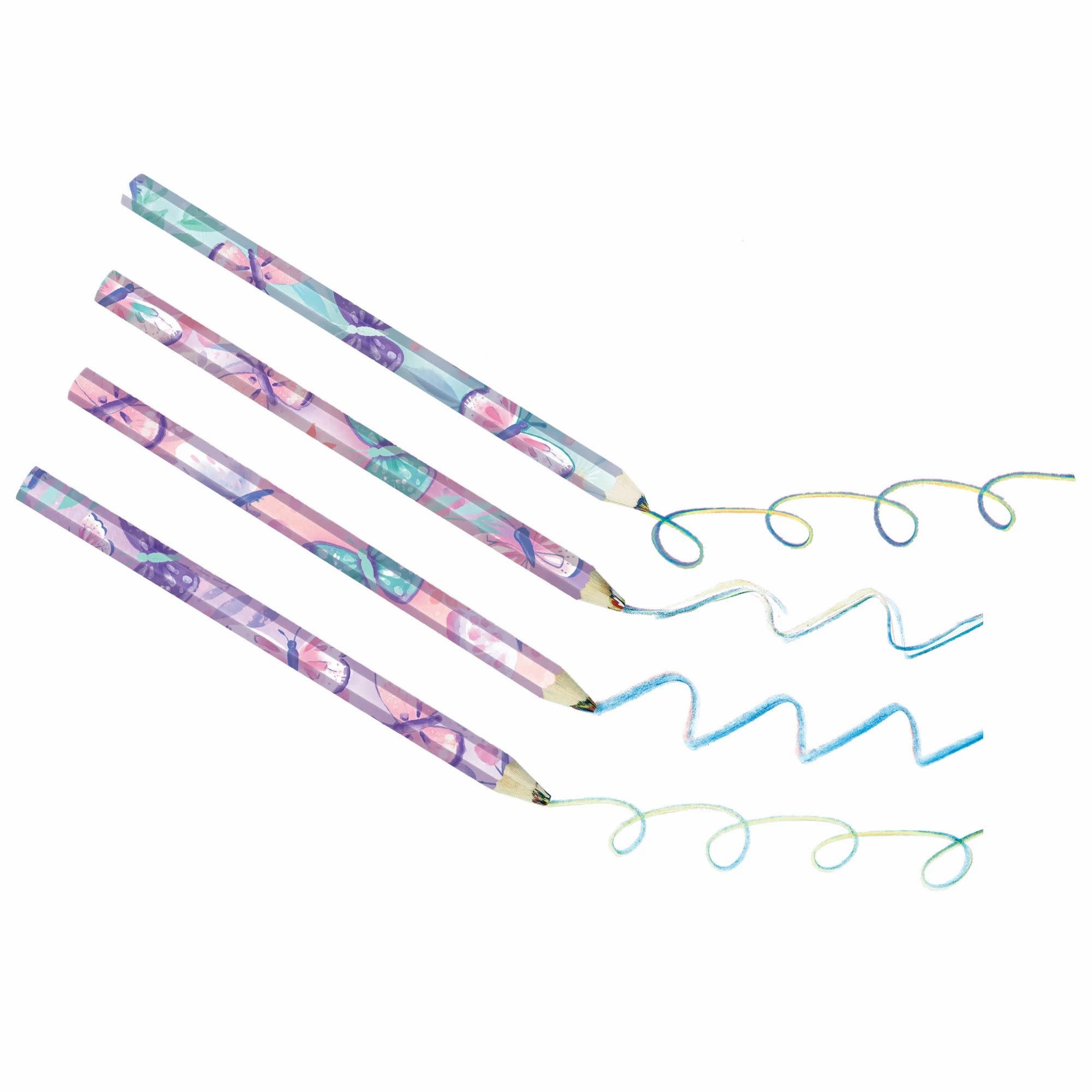 Flutter Multi Color Pencils -4ct