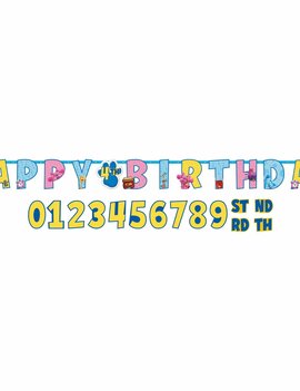 Blues Clues Jumbo Add An Age Letter Banner