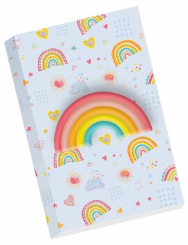 Rainbow Squish Gluebound Notebook