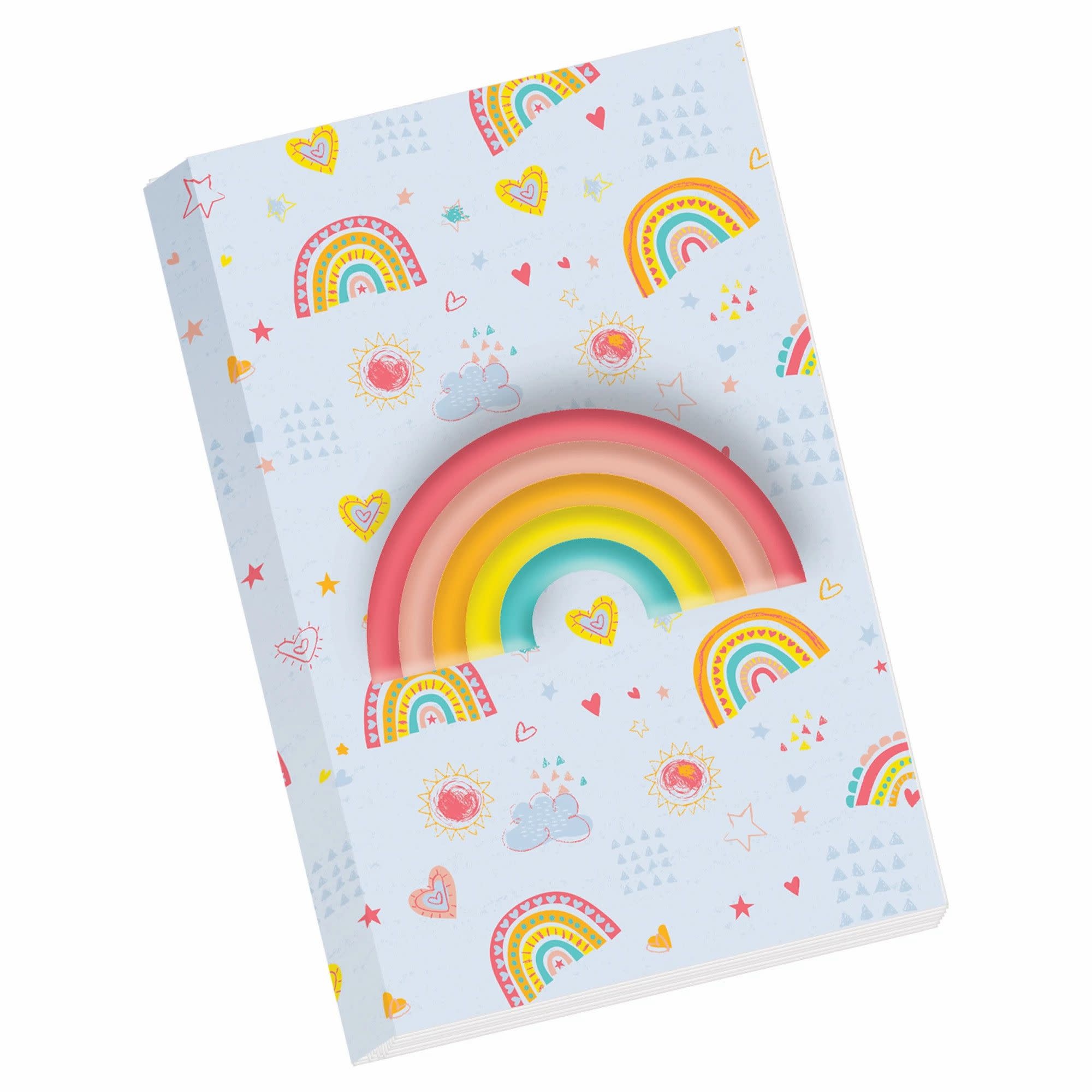 Rainbow Squish Gluebound Notebook
