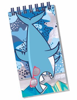 Shark 3-Tiered Spiral Notebook