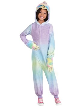 Girl's Pastel Sloth Zipster (#342)