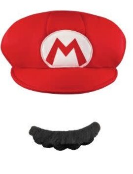 Adult Mario Hat & Mustache