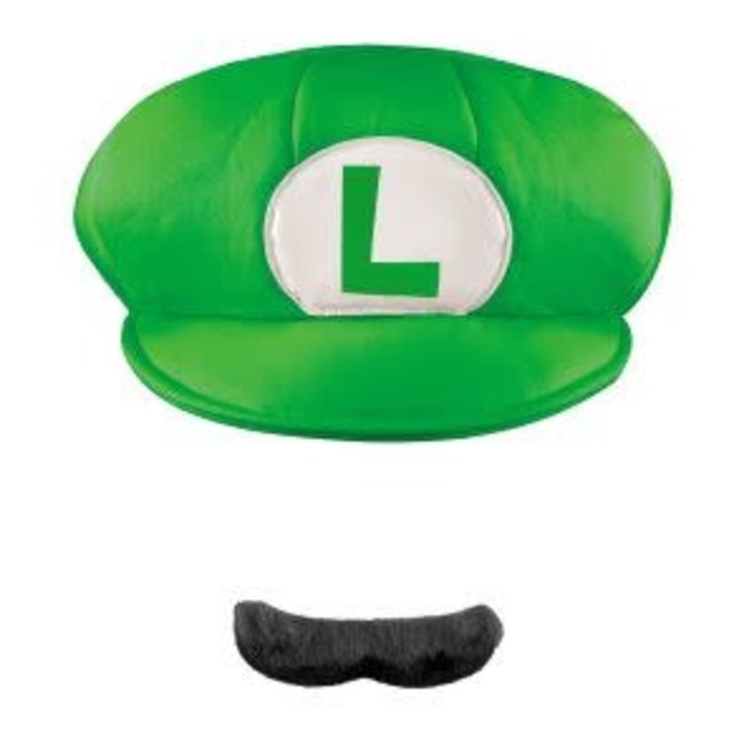 Adult Luigi Hat & Mustache