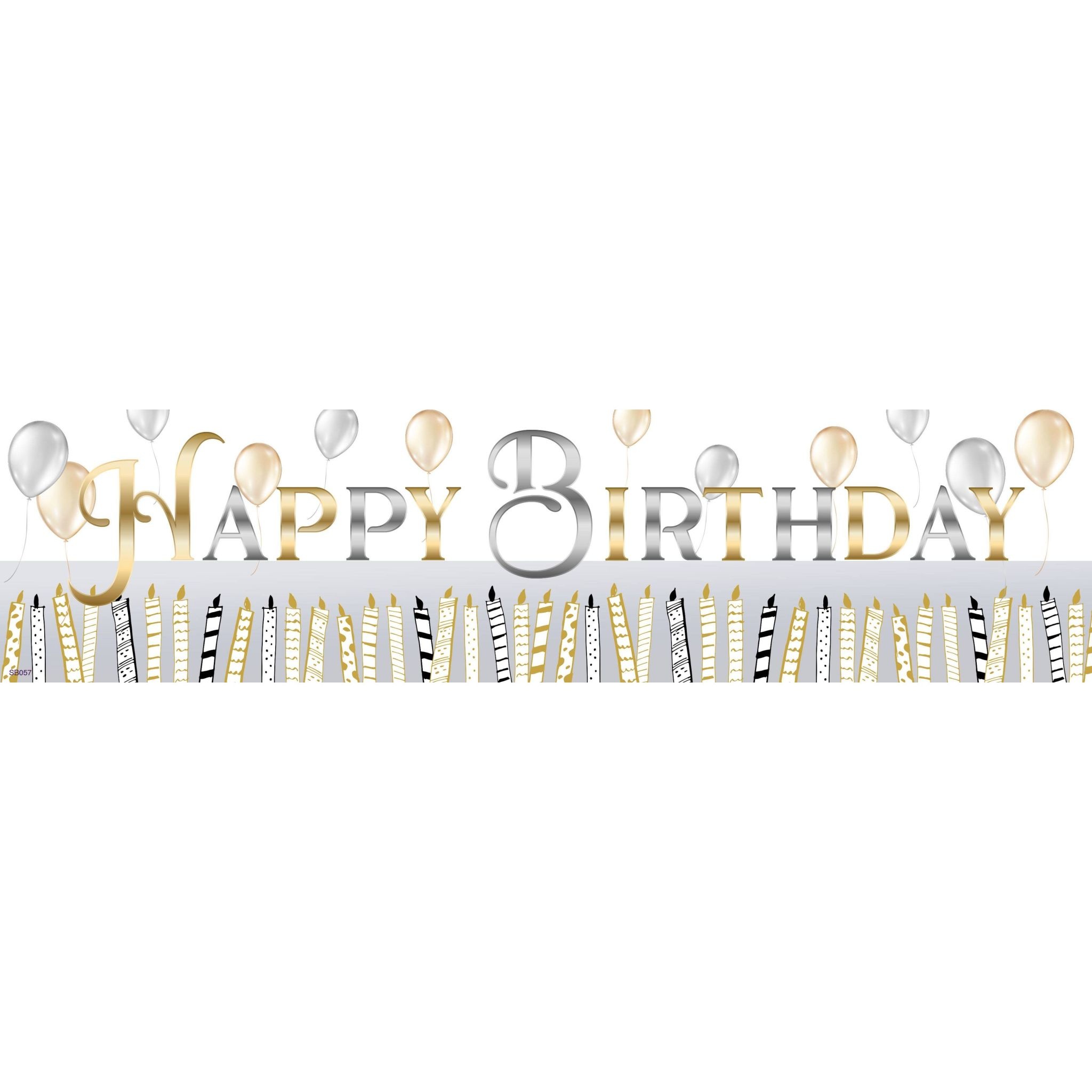 Metallic Birthday Banner