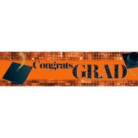 Congrats Grad Banner - Orange
