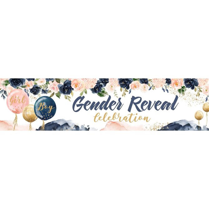 Gender Reveal Banner