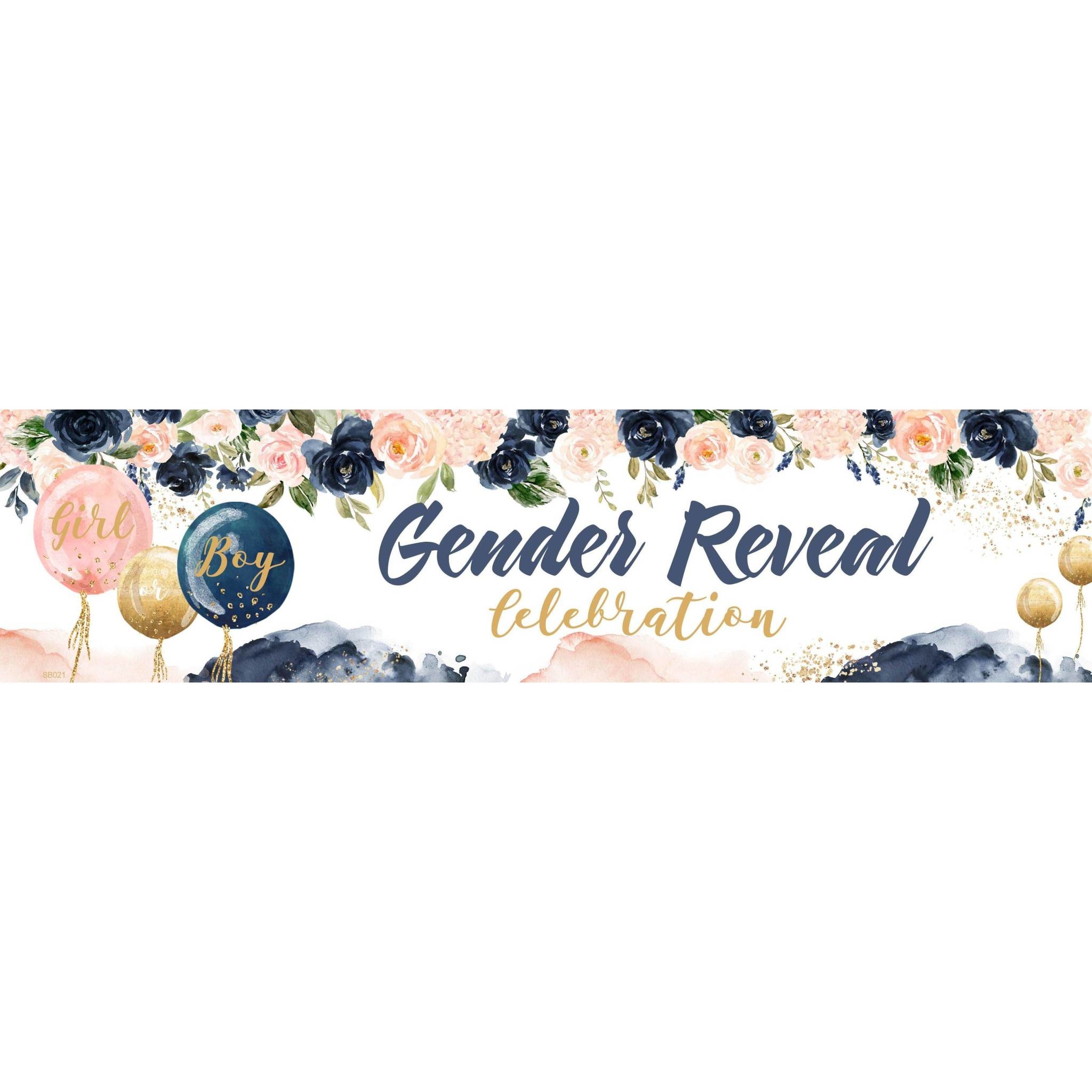 Welcome Baby Banner With Onesies And Custom Name, Gender Reveal