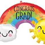 41" Congrats Grad Rainbow
