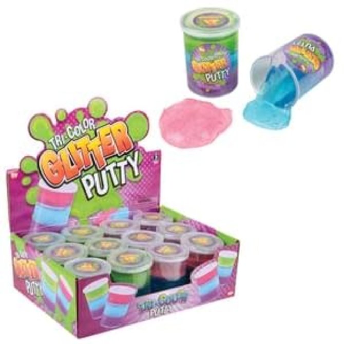 Tri Color Glitter Putty