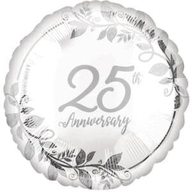 Happy 25th Anniversary Balloon  - 18"
