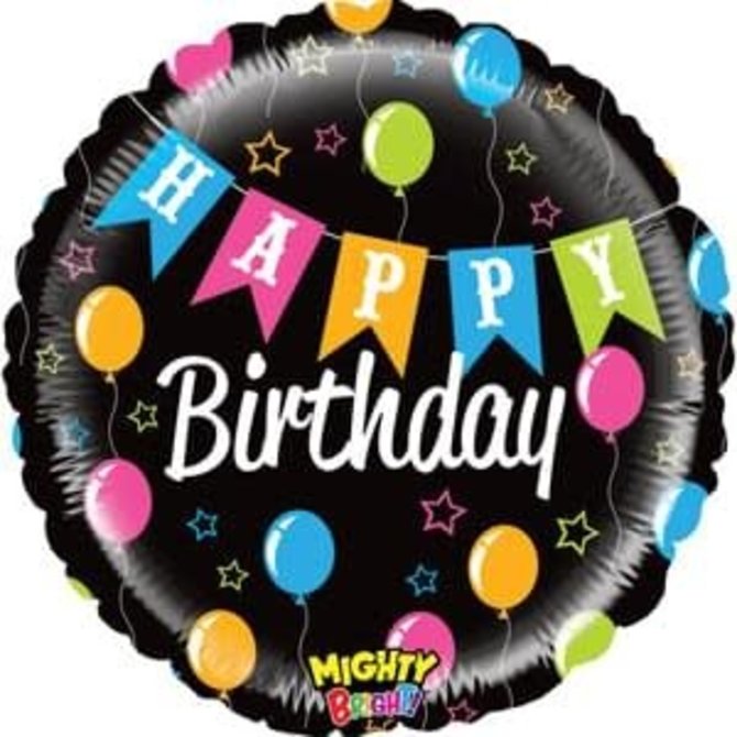 Mighty Banner Birthday Balloon - 21"