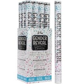 24" Gender Revel Confetti Cannon - Blue