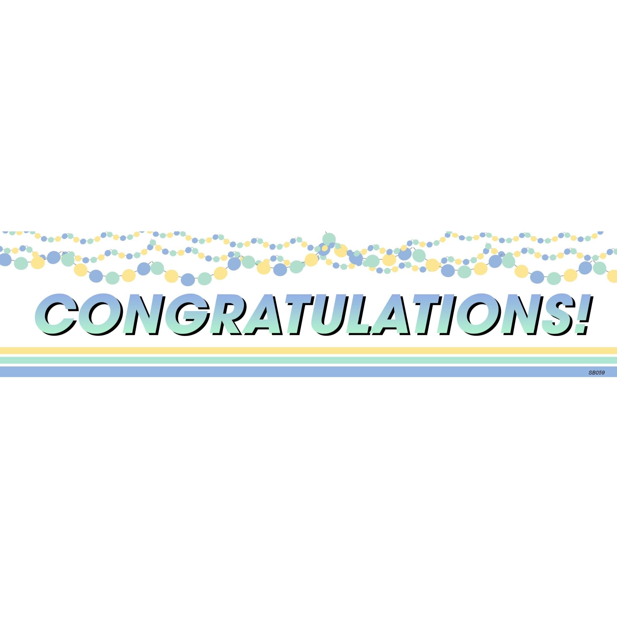 Congratulations Banner 4 x 1