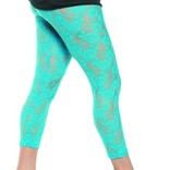 80's Lace Leggings - Neon Blue