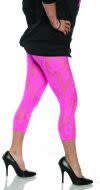PartyMart. 80'S LACE LEGGINGS NEON PINK - ADULT SMALL
