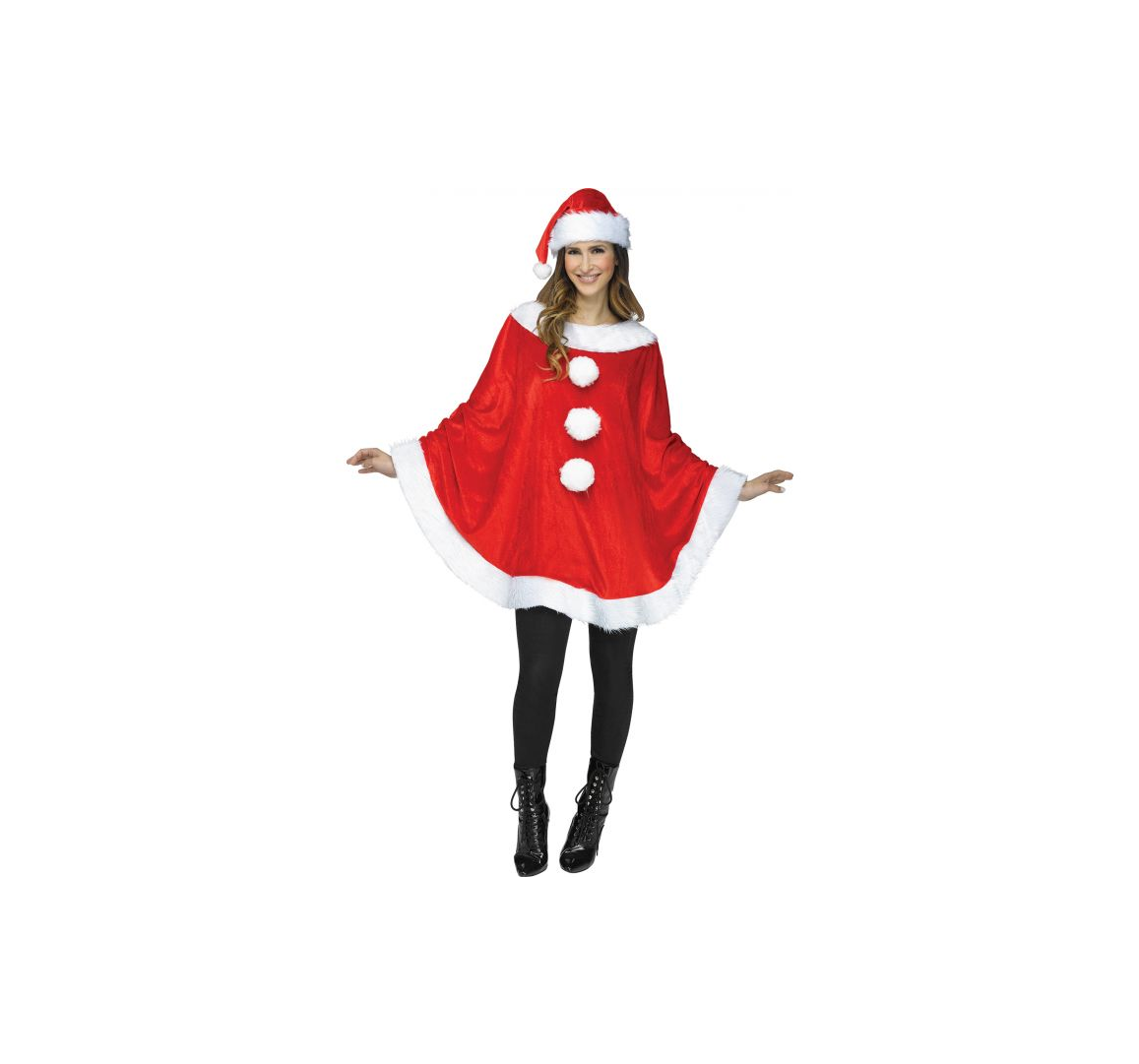 Hollyday Santa Plush Poncho