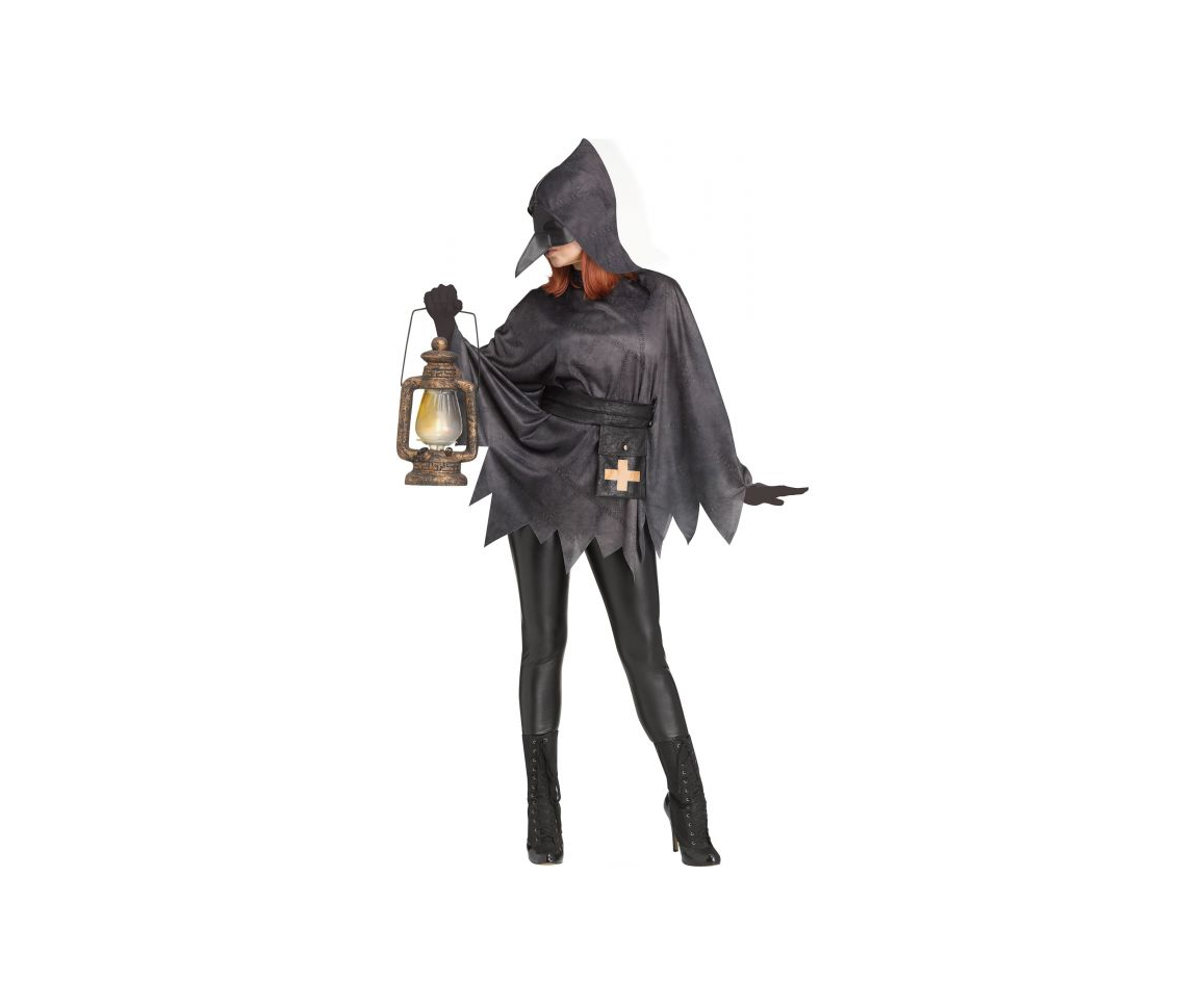 Plague Doctor Poncho w/Mask & Belt